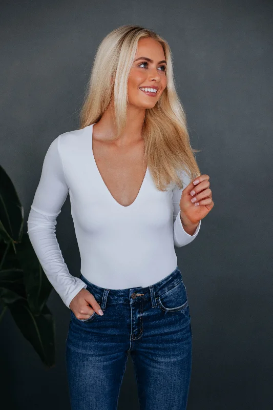 Zarah Basic Bodysuit - Ivory