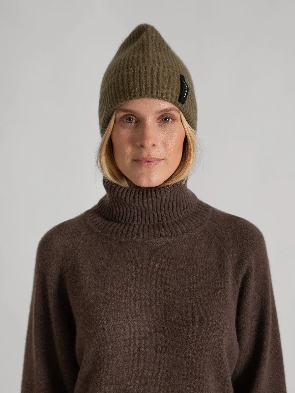 Cashmere beanie "Elli" - hunter