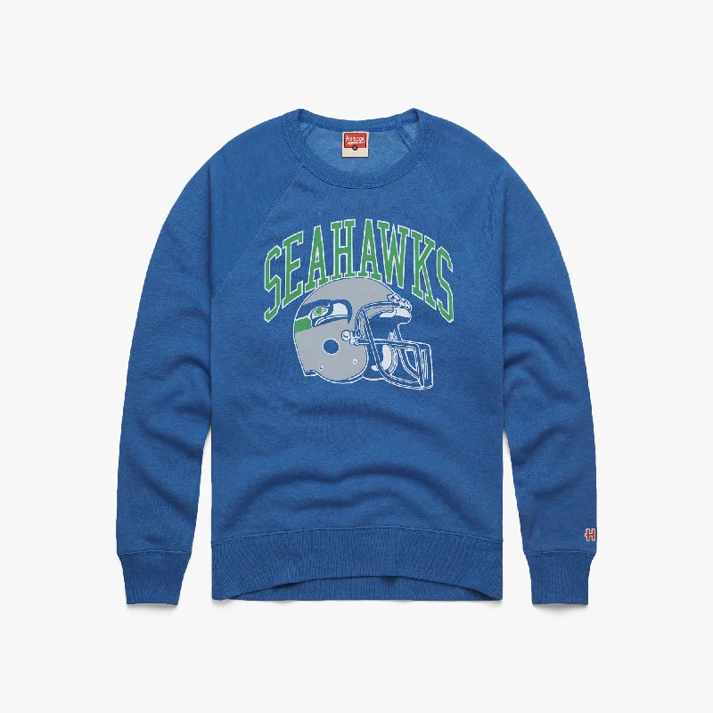 Seattle Seahawks Helmet Retro Crewneck